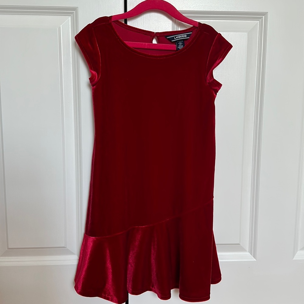 Velvet red dress